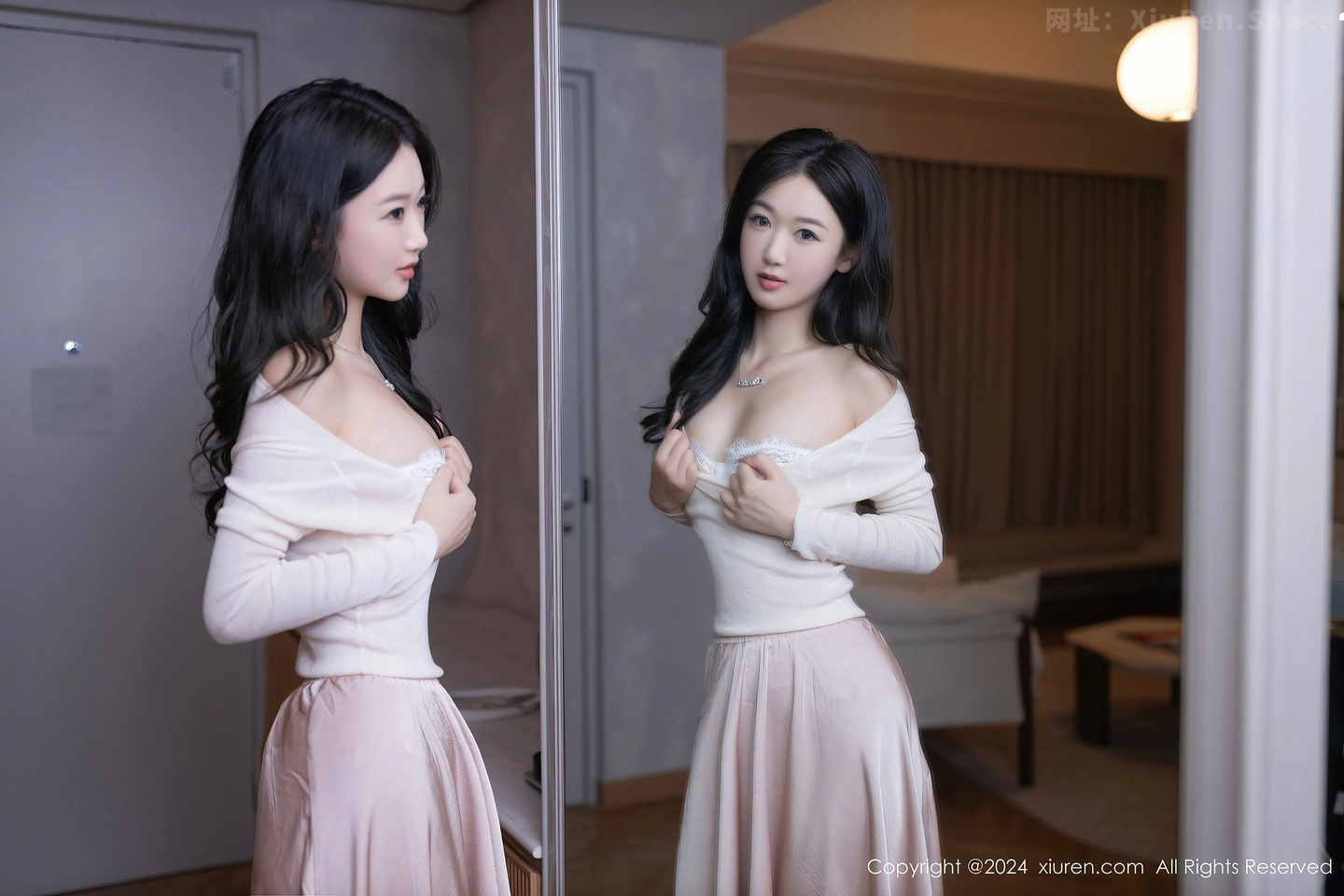 图片[5]-[XiuRen秀人网]VOL.8862 模特唐安琪性感白色蕾丝内衣配开档肉丝秀曼妙身姿撩人诱惑写真80P-秀人网官方网站